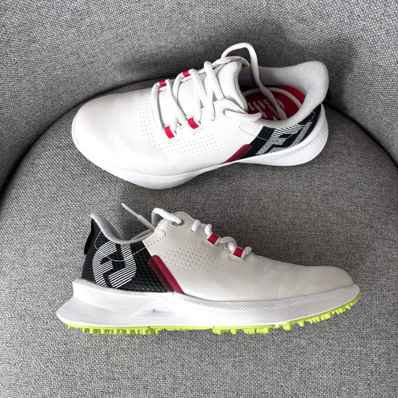 FootJoy Fuel Junior Unisex White Spikeless Athletic Golf Shoes Kids Size 1 - Picture 11 of 11